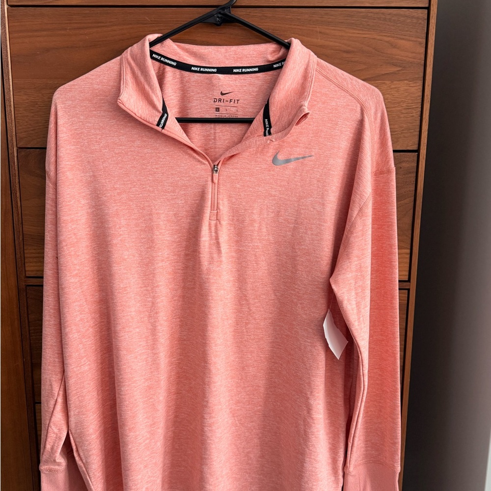 Nike Dri-FIT Half-Zip Pullover Women's Size L | Pink | Like New Running Top - Picture 5 of 13